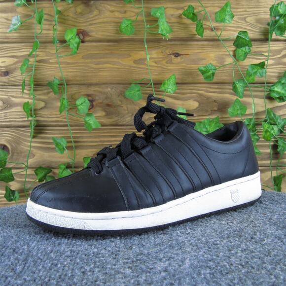 K-Swiss Men's Sneaker Black Synthetic Size 9.5‎ Medium Gently Used 2025 - Picture 1 of 7